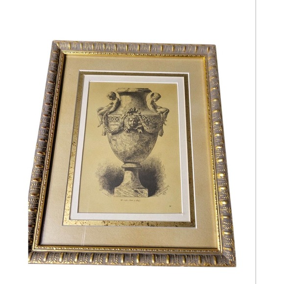 Persian Art Style Vase Illustration San Donato1879by C H Kreutzberge Framed